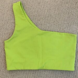 Girlfriend collective one shoulder Bianca sports bra